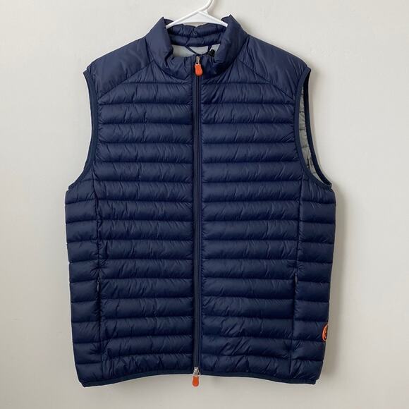 Save the Duck Navy Ultra Light Jacket Puffer Vest Size: S - Picture 1 of 7